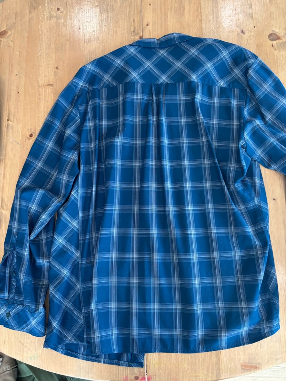 Icebreaker Blue Plaid Long-Sleeve Button-Down Shirt